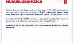 2 bin 500 paket kaçak sigara ele geçirildi: 3 gözaltı