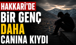 Hakkari’de bir genç daha canına kıydı