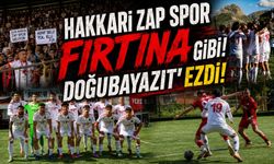 Zap Spor Fırtına gibi Doğubayazıt'ı ezdi