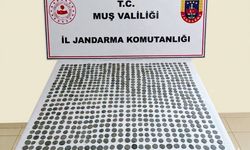 Muş'ta 749 sikke ele geçirildi