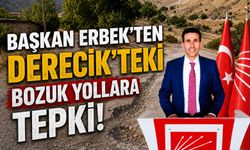 Başkan Erbek'ten Derecik'teki bozuk yollara tepki!