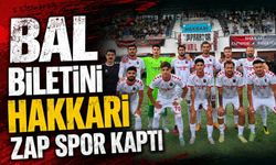 BAL biletini Hakkari Zap Spor kaptı