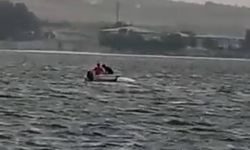 Küçükçekmece Gölü’nde kayık alabora oldu