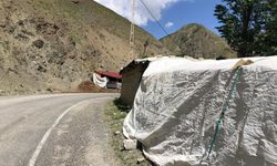 Hakkari'de yol kenarındaki yapı tehlike saçıyor