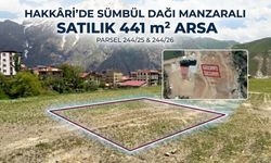 Hakkari’de Sümbül Dağı Manzaralı arsa satışta