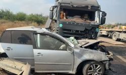 TIR karşı yöne geçti; 1 ölü; 2 yaralı