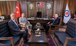 Kaymakam Hülür ile Rektör Gençcelep bir araya geldi
