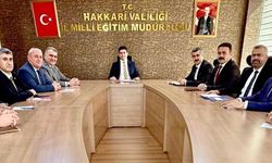 Hakkari İl Milli Eğitim Müdürlüğünde haftalık değerlendirme toplantısı