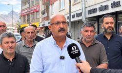 Hakkari’de Altay Caddesi esnafı kepenk kapattı