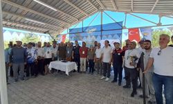 Ağın'da balıkçılar Fırat turnası için yarıştı