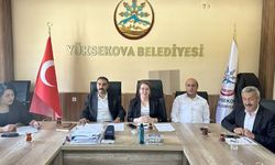 Yüksekova Belediyesi Eylül ayı toplantısı yapıldı