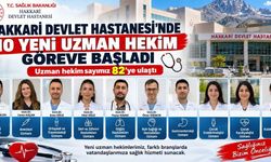 Hakkari Devlet Hastanesi’nde yeni uzmanlar göreve başladı