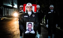 Polis Memuru Mustafa Oğuzhan Çavuş için uğurlama töreni düzenlendi