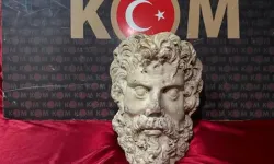 2 bin yıllık heykel başı ele geçirildi