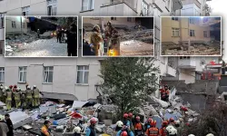 İstanbul'da 7 katlı bina çöktü. Bir can kaybı