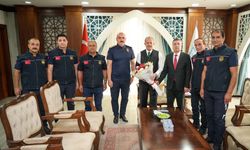 İtfaiye Haftası kapsamında Vali Taşyapan’a ziyaret