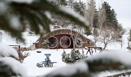 Kar, Hobbit Evleri’ni süsledi
