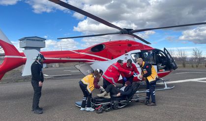 Ambulans helikopter, diyaliz hastası için havalandı