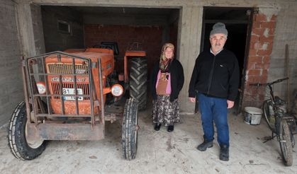 Köyde kullandığı traktörüne otoyolda ceza kesildi