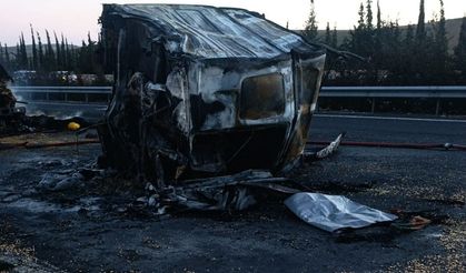 Aynı istikamette giden iki TIR çarpıştı: 1 ölü