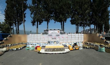 2 milyon bandrolsüz makaron ele geçirildi