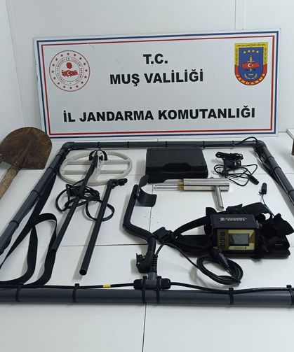 Muş’ta yasa dışı kazıya geçit yok: 4 Kişiye suçüstü