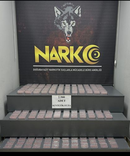 Ağrı’da tır dorsesinde 2 bin 500 yasaklı hap ele geçirildi