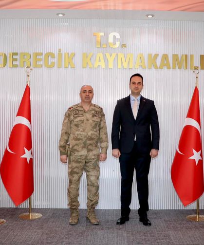 Kaymakam Demirci, İl Jandarma Komutanı Öz’ü ağırladı