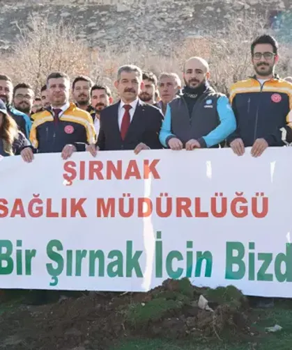 Cudi Dağı eteklerinde 1000 fidan dikildi