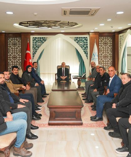 Şehit Aileleri ve Gazilerden Vali Taşyapan’a ziyaret