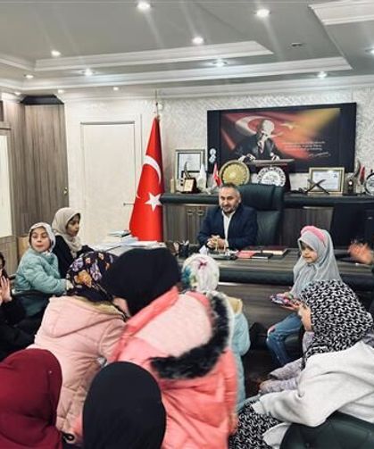 Kur’an Kursu öğrencilerinden Müftü Okuş’a ziyareret