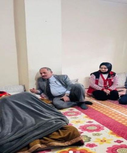 Müdür Kaya'dan hasta evine ziyaret