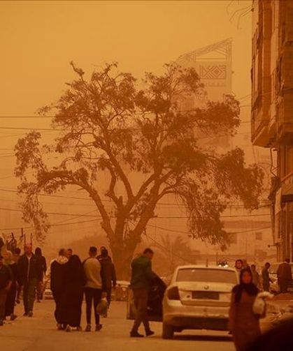 Gazze’de kum fırtınası hayatı zorlaştırdı