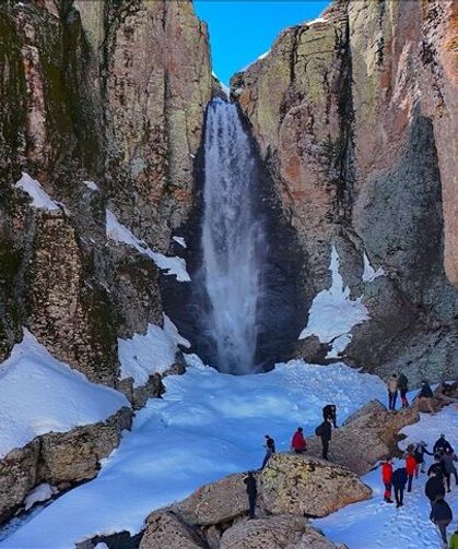 Bingöl’deki Çır Şelalesi ilgi görüyor
