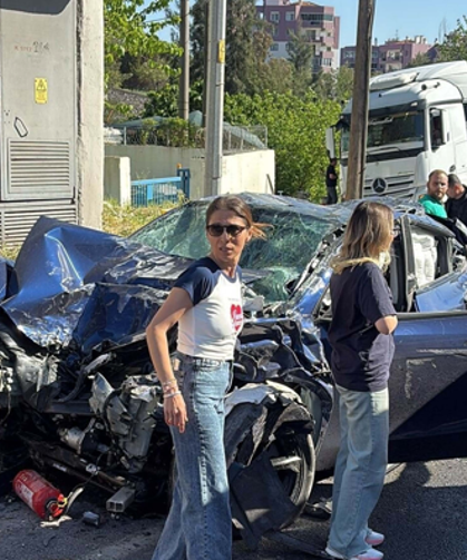 Freni boşalan TIR, 9 araca çarptı