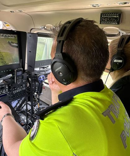 Bayram öncesi helikopter destekli trafik denetimi
