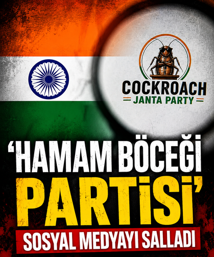 'Hamam Böceği Partisi' sosyal medyayı salladı