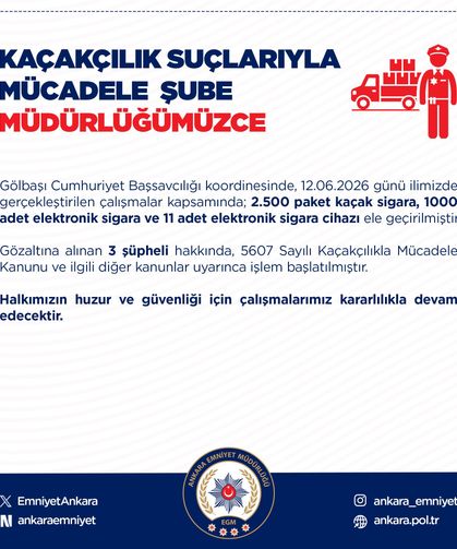 2 bin 500 paket kaçak sigara ele geçirildi: 3 gözaltı