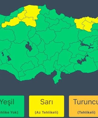 10 il için sarı kodlu sağanak uyarısı