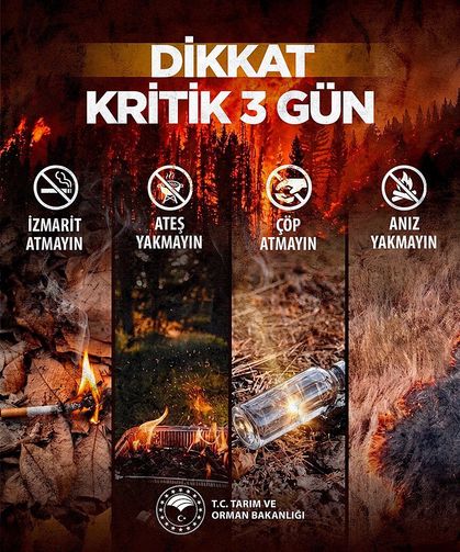 Bakan Yumaklı'dan orman yangını riski uyarısı