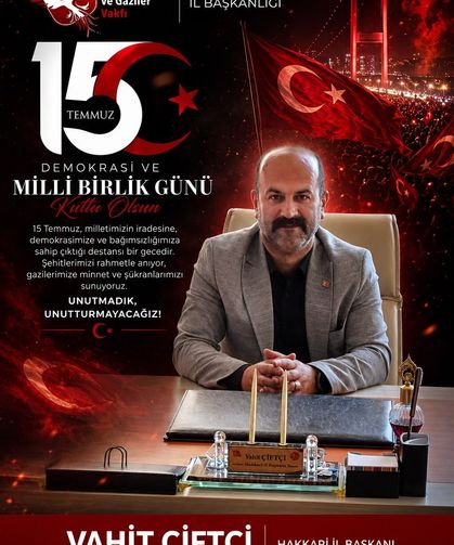 Başkan Çiftçi’den 30 Ağustos Zafer Bayramı mesajı