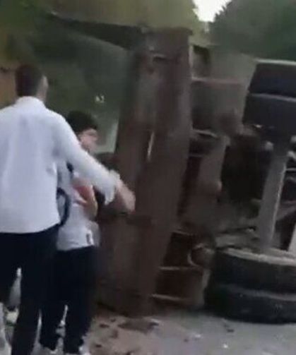 Düzce'de traktör römorku devrildi: 11 yaralı