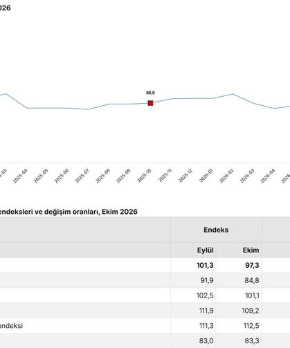 TÜİK: Ekonomik güven endeksi yüzde 3,9 azaldı