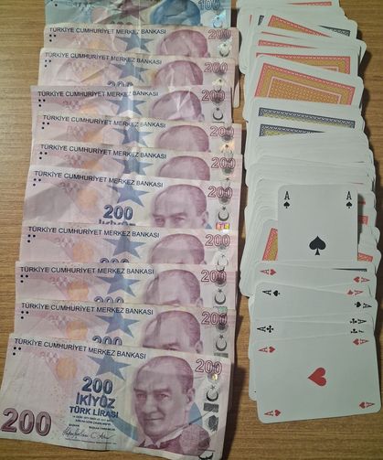 Kumar oynayan 6 kişiye toplam 69 bin lira ceza