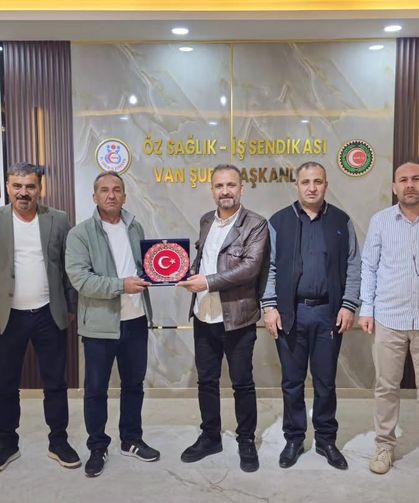 Öz Sağlık-İş Hakkari Şubesinden Van Şubesine ziyaret