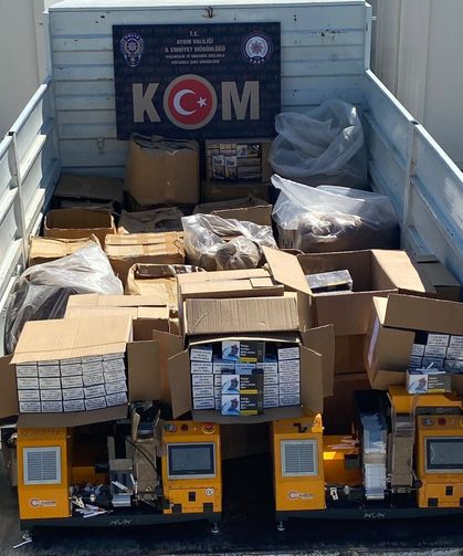 Aydın’da 138 bin 800 makaron ele geçirildi; 3 gözaltı
