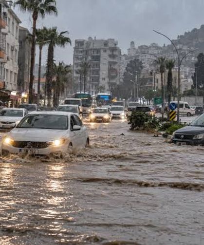 Mersin'de sağanak; ev ve iş yerlerini su bastı, yollar göle döndü