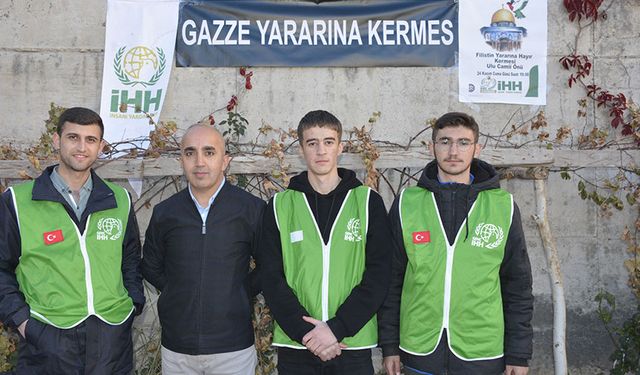 Hakkari İHH Filistin yararına kermes düzenledi