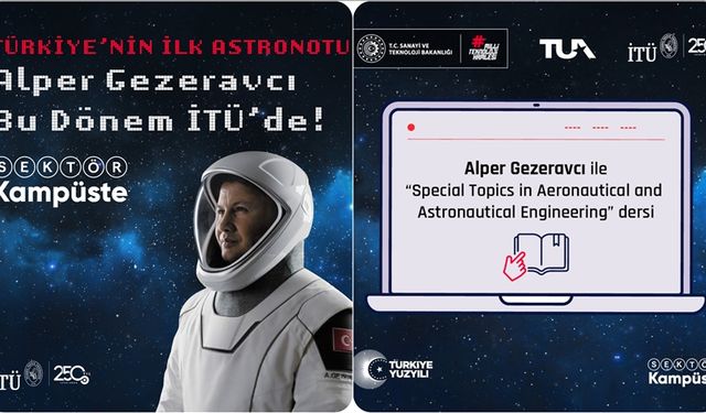 Astronot Gezeravcı, İTÜ’de ders verecek