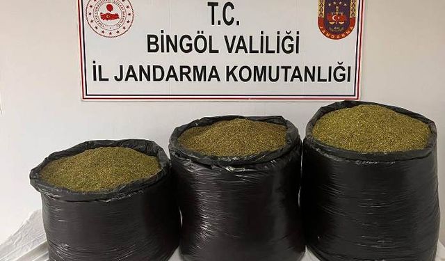 Bingöl'de 53 kilo 500 gram esrar ele geçirildi